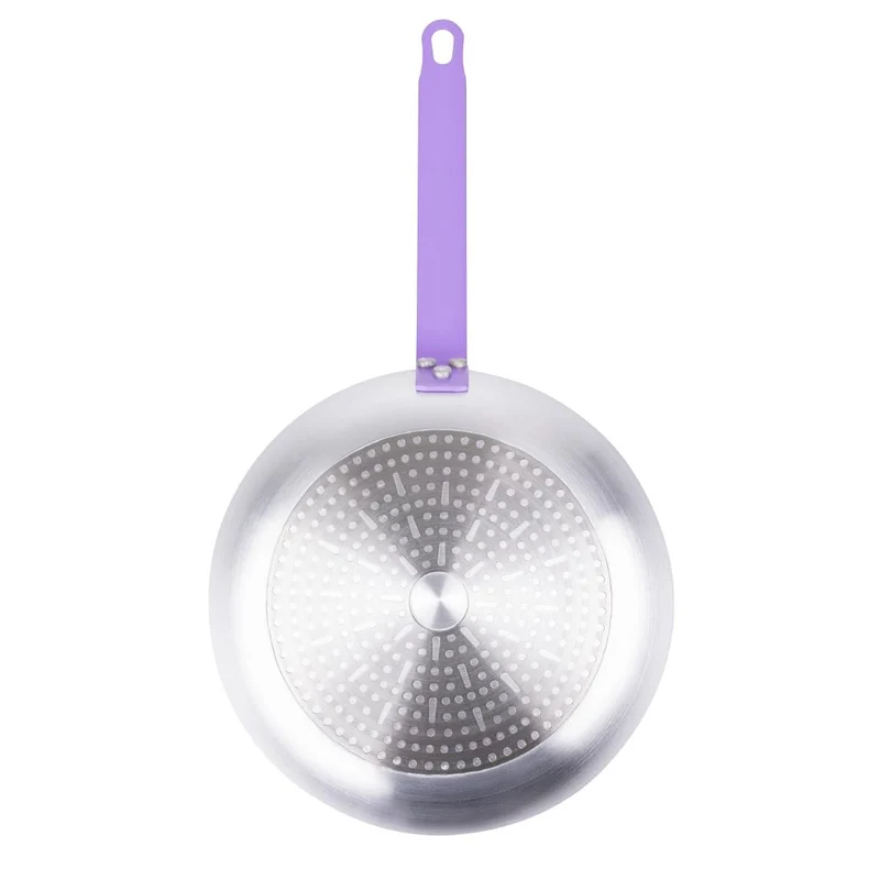 Poêle en aluminium antiadhésive Hygiplas Teflon Platinum Plus 280mm violette