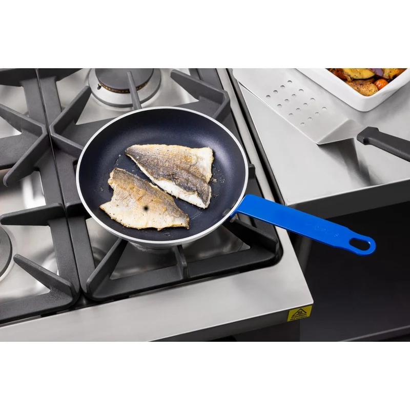 Poêle en aluminium antiadhésive Hygiplas Teflon Platinum Plus 240mm bleue