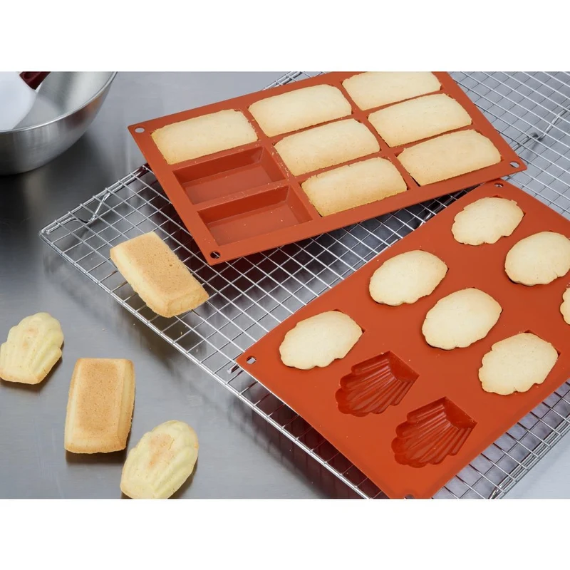 Plaque de 9 moules à gâteau en silicone Vogue