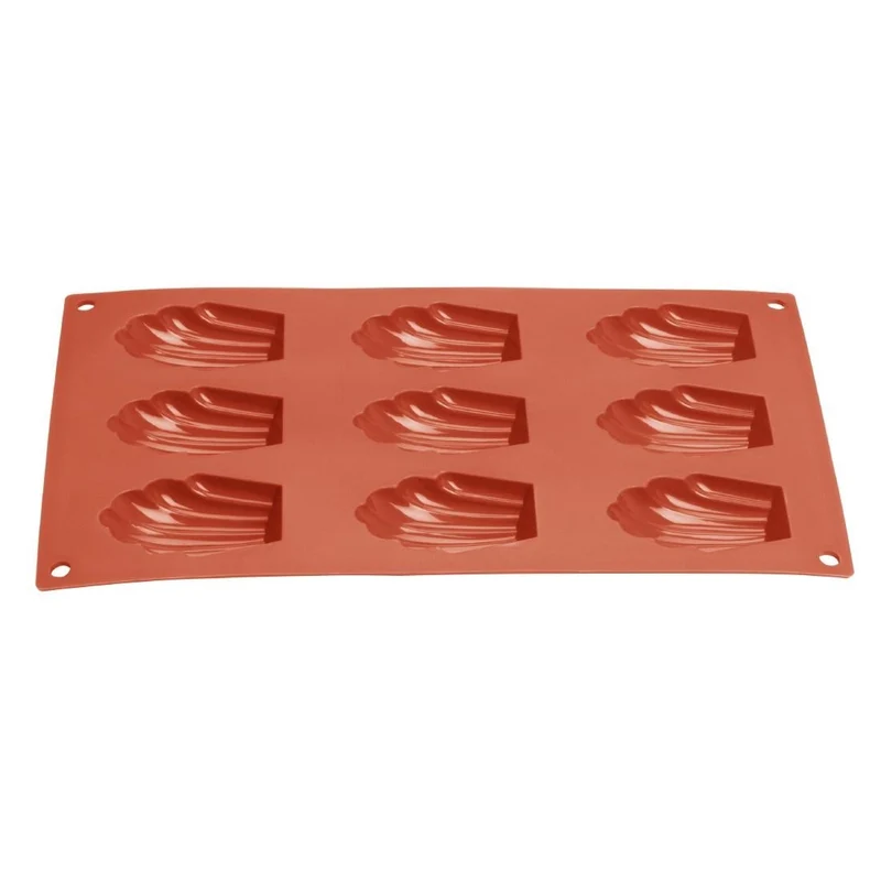 Plaque de 9 moules à madeleine en silicone Vogue