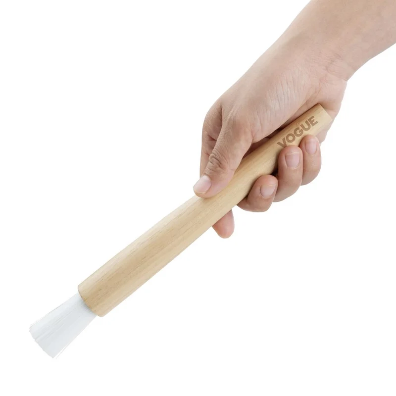 Pinceau à pâtisserie rond à manche en bois Vogue 25 mm