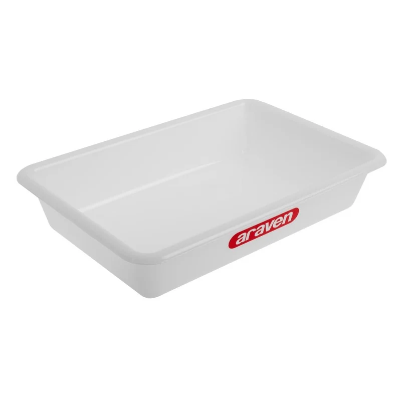 Bac alimentaire peu profond Araven transparent 345mm