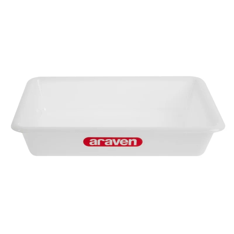 Bac alimentaire peu profond Araven transparent 345mm