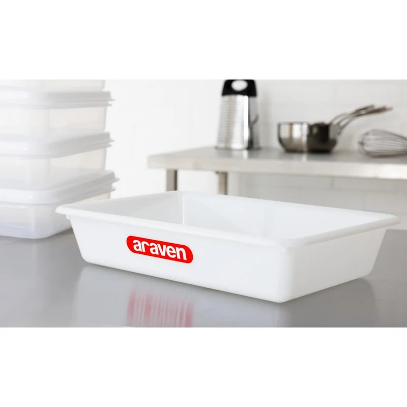 Bac alimentaire peu profond Araven transparent 345mm