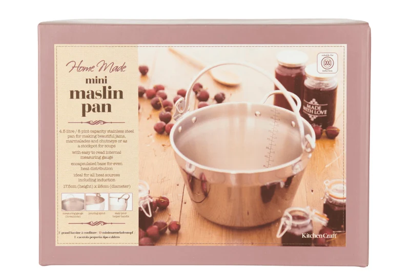 Mini marmite à confiture KitchenCraft Home Made en acier inox 4,5L