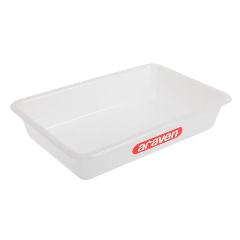 Bac alimentaire peu profond Araven transparent 300mm