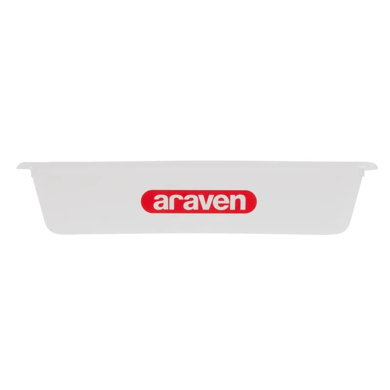 Bac alimentaire peu profond Araven transparent 300mm