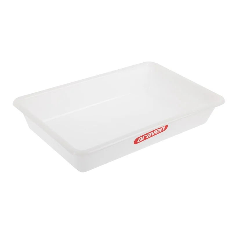 Bac alimentaire peu profond Araven transparent 435mm