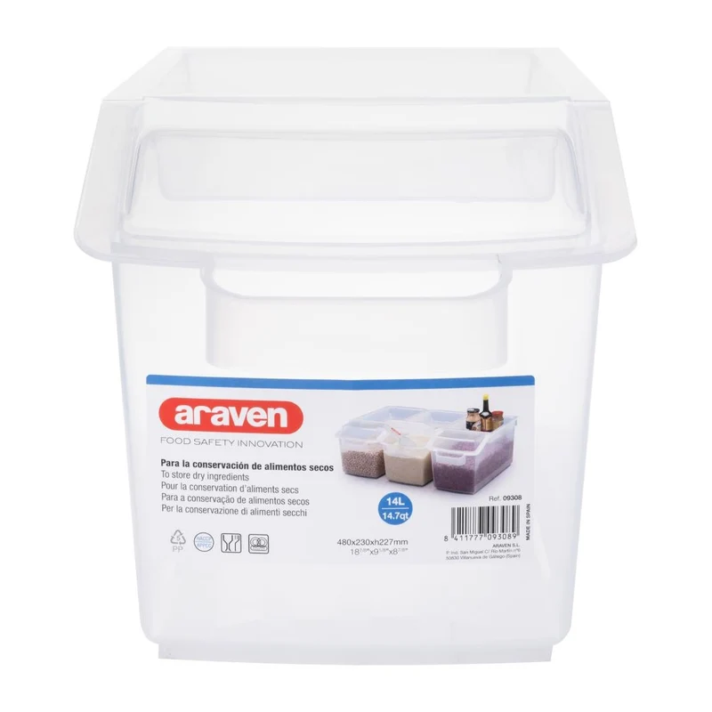 Distributeur et conteneur à ingrédients Araven Koala 14L