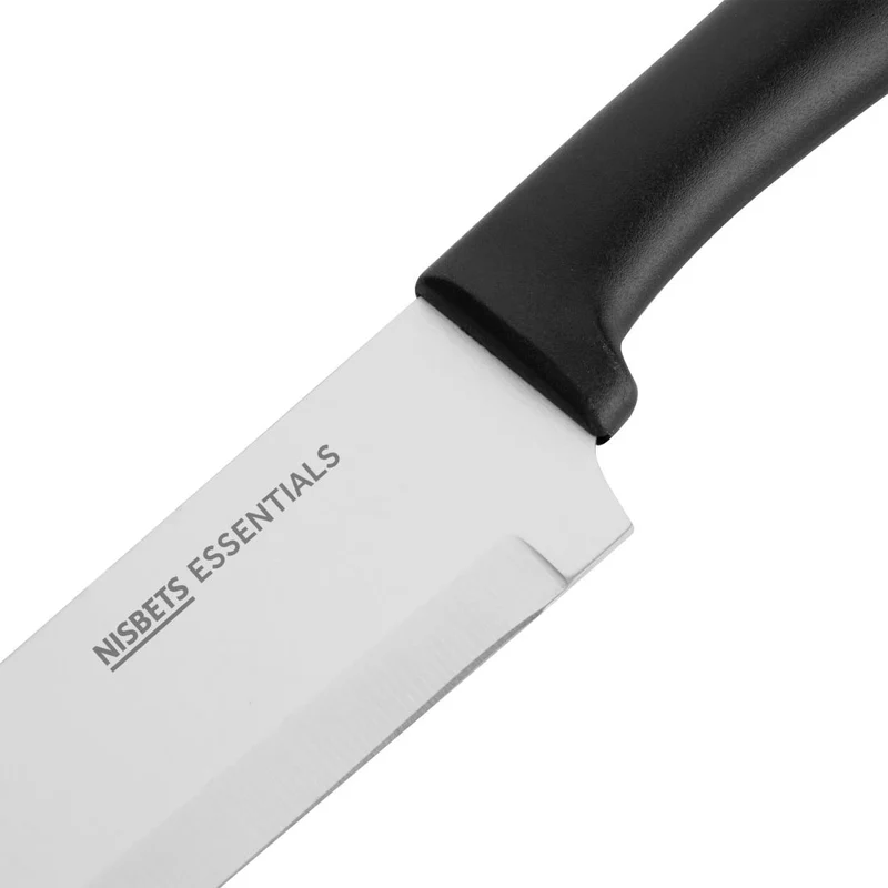 Couteau de cuisine Nisbets Essentials noir 20 cm