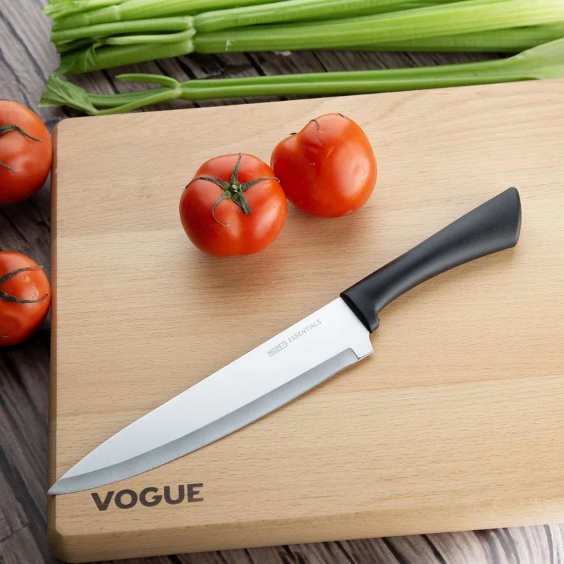 Couteau de cuisine Nisbets Essentials noir 20 cm