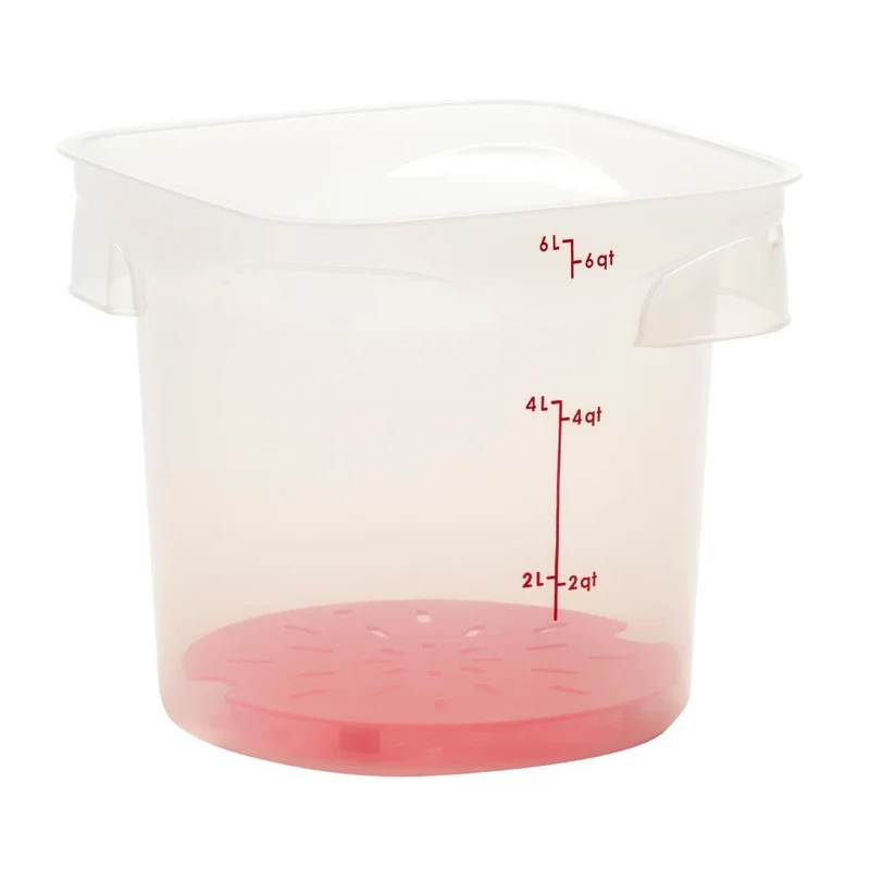 Égouttoir en polypropylène Cambro FreshPro CamRound rouge
