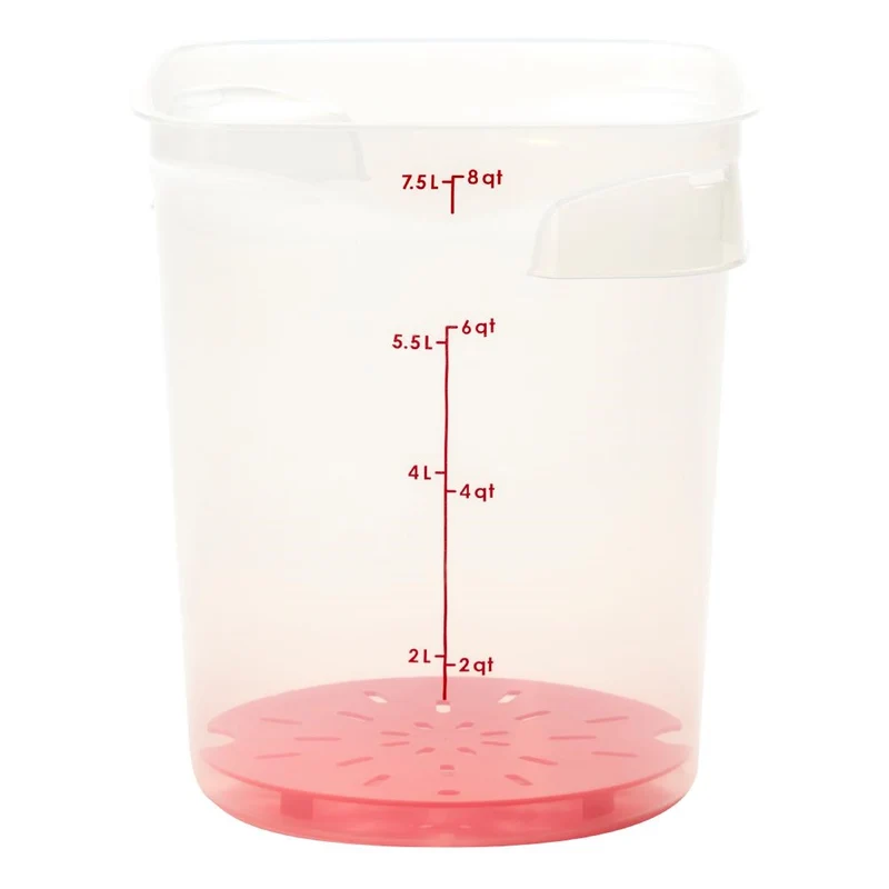 Égouttoir en polypropylène Cambro FreshPro CamRound rouge