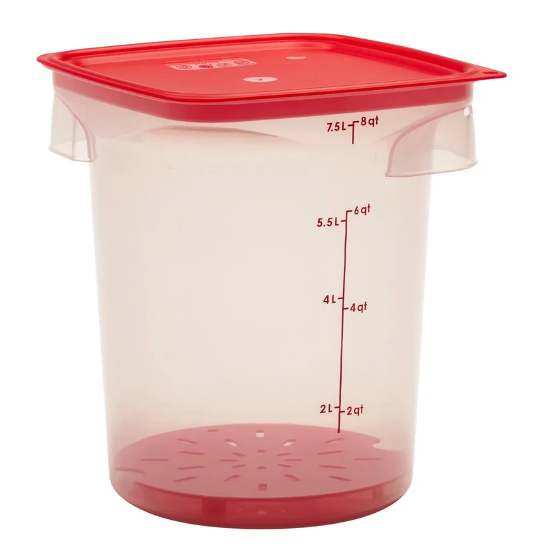 Égouttoir en polypropylène Cambro FreshPro CamRound rouge