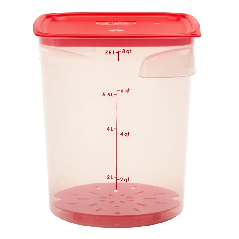 Égouttoir en polypropylène Cambro FreshPro CamRound rouge