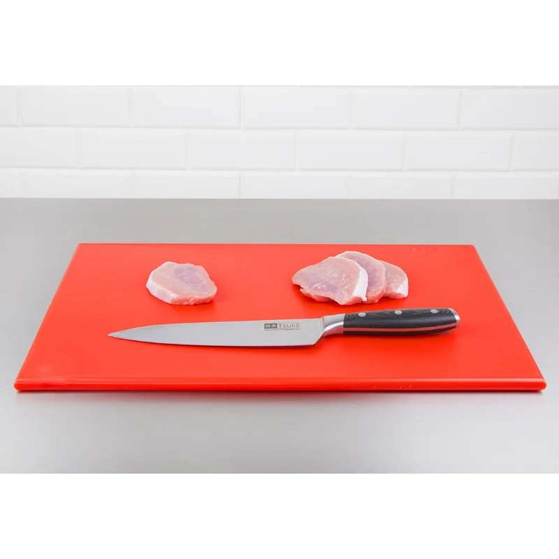 Planche à découper standard haute densité Hygiplas rouge