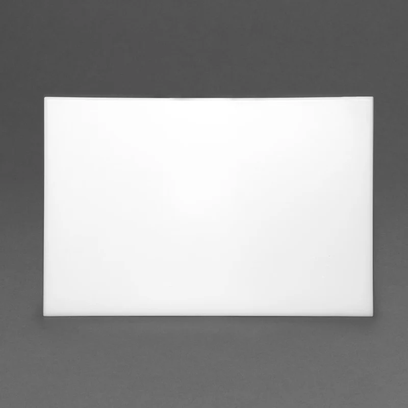 Planche à découper standard haute densité Hygiplas blanche