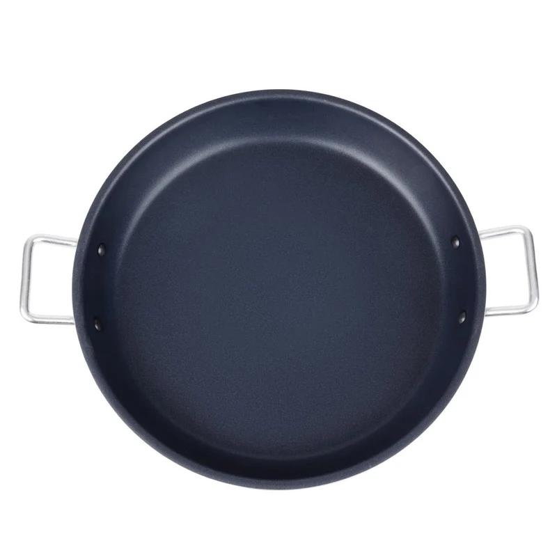 Poêle à paëlla en aluminium antiadhésive Vogue Teflon Platinum Plus 45cm