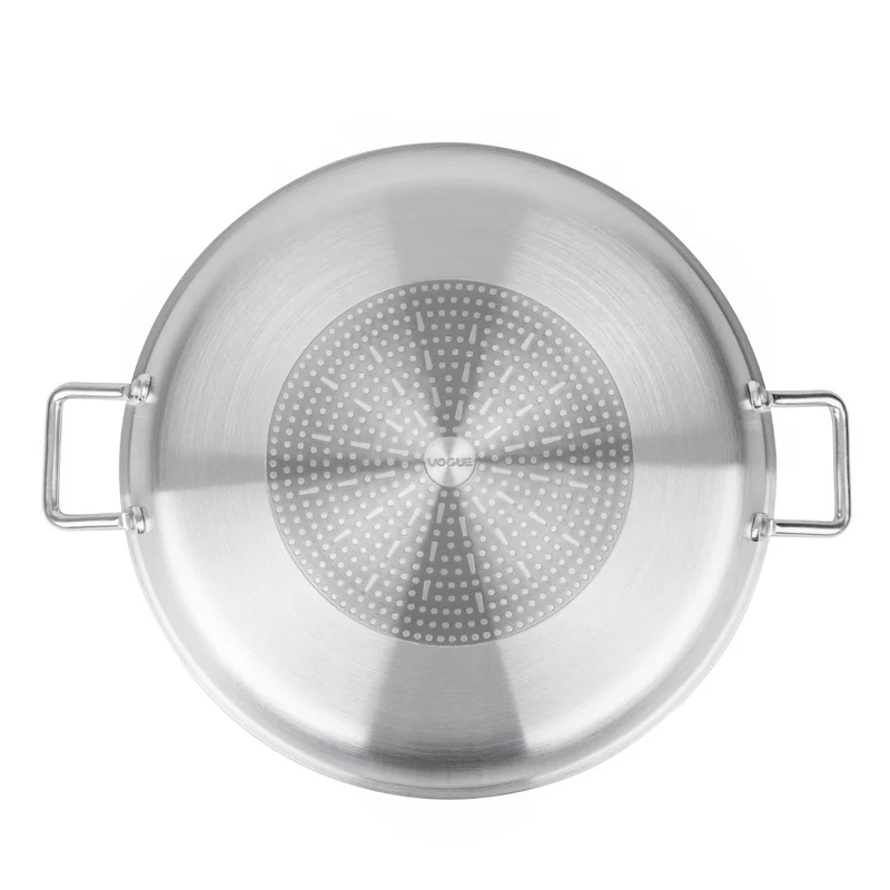 Poêle à paëlla en aluminium antiadhésive Vogue Teflon Platinum Plus 45cm