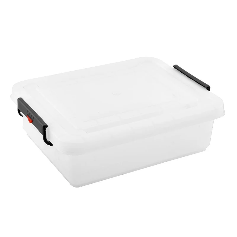 Conteneur alimentaire en polypropylène avec clips de couleur Araven 30L