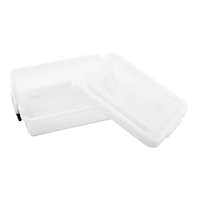 Conteneur alimentaire en polypropylène avec clips de couleur Araven 30L