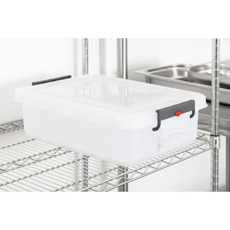Conteneur alimentaire en polypropylène avec clips de couleur Araven 30L