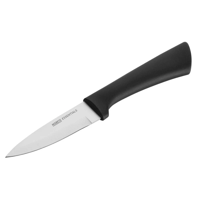 Couteau d'office Nisbets Essentials Noir 9 cm