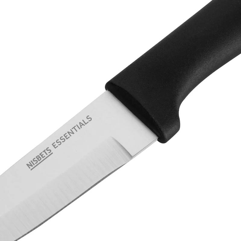 Couteau d'office Nisbets Essentials Noir 9 cm