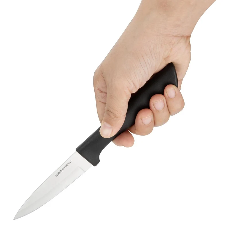 Couteau d'office Nisbets Essentials Noir 9 cm
