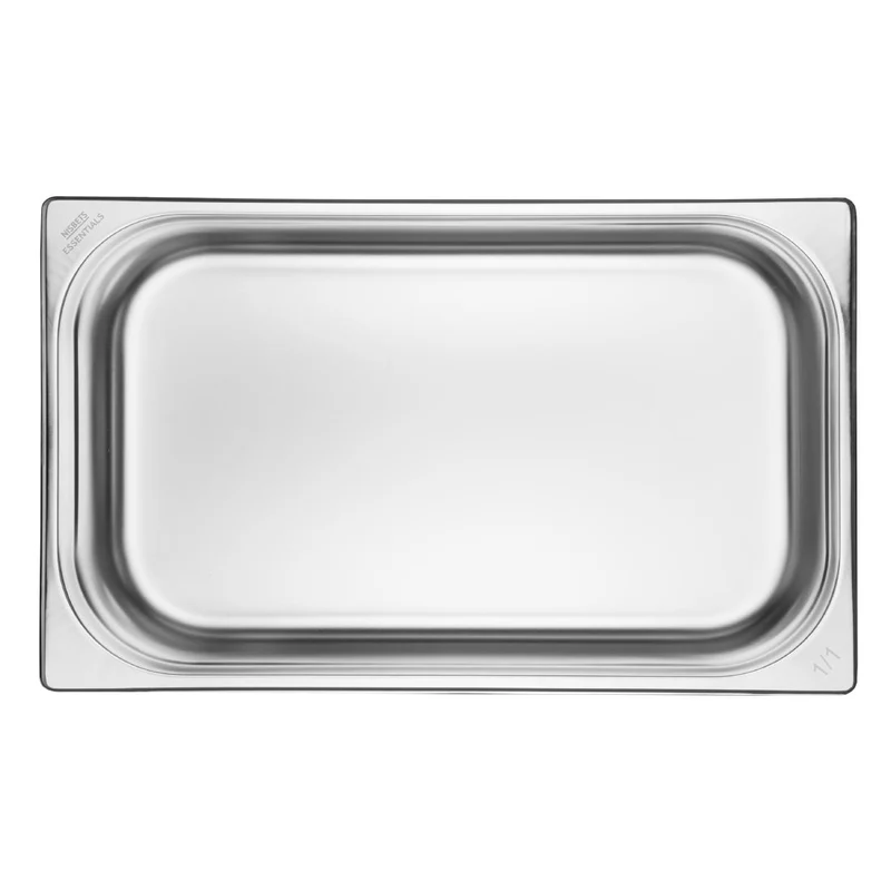 Bacs GN 1/1 en inox Nisbets Essentials 100 mm (lot de 3)