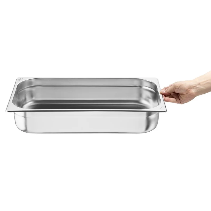 Bacs GN 1/1 en inox Nisbets Essentials 100 mm (lot de 3)
