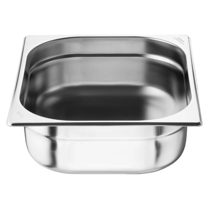 Bacs GN 1/2 en inox Nisbets Essentials 100 mm (lot de 3)