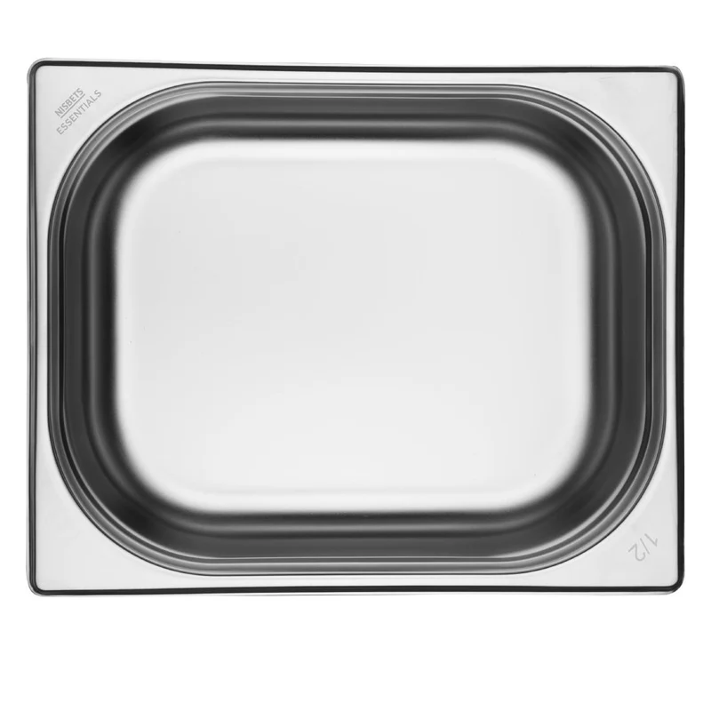 Bacs GN 1/2 en inox Nisbets Essentials 100 mm (lot de 3)