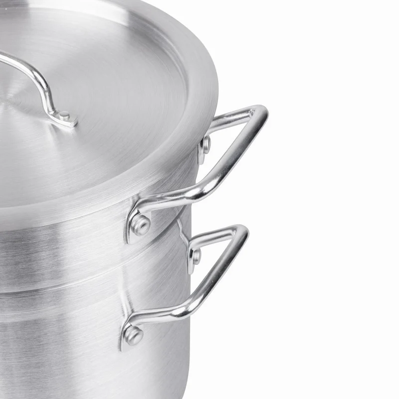 Marmite bain marie aluminium Vogue 10L