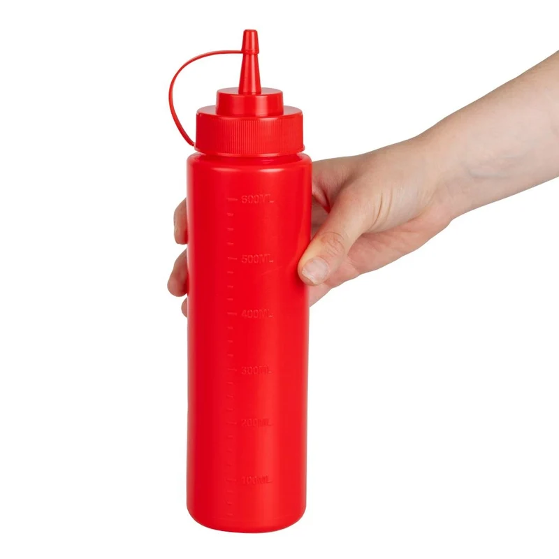 Distributeur de sauce Vogue 682ml rouge
