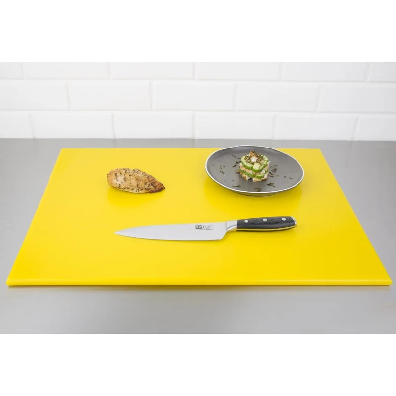 Grande planche à découper haute densité Hygiplas jaune