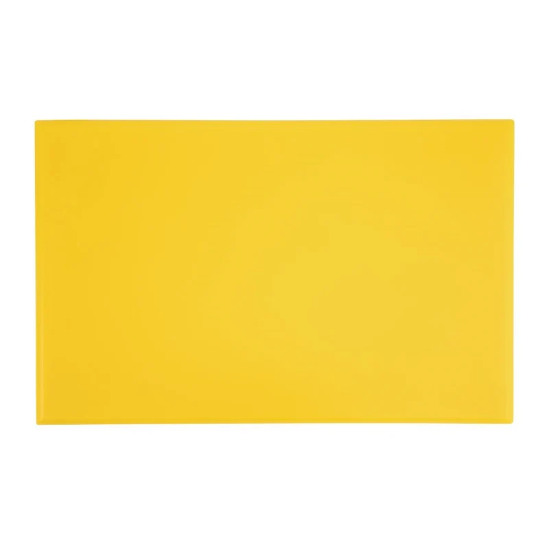 Planche à découper épaisse haute densité Hygiplas jaune