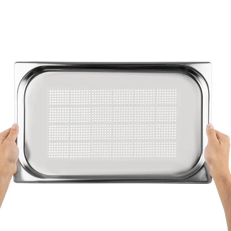 Bac Gastronorme inox perforé GN 1/1 20mm Vogue
