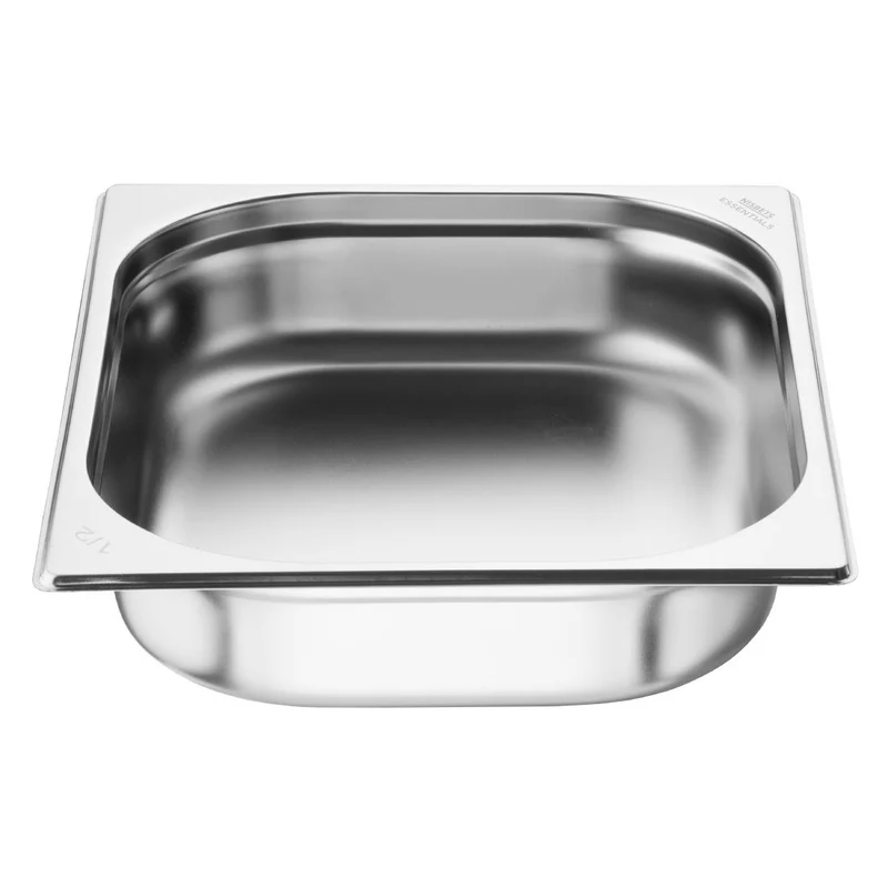 Bacs GN 1/2 en inox Nisbets Essentials 65 mm (lot de 3)