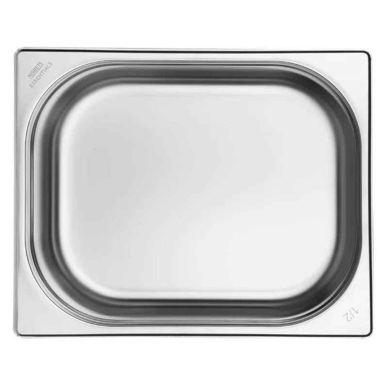 Bacs GN 1/2 en inox Nisbets Essentials 65 mm (lot de 3)