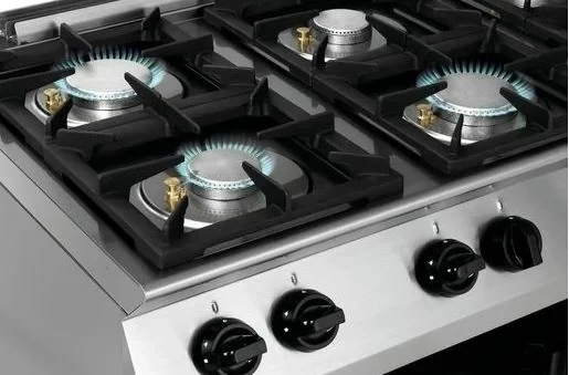 Cuisinière à gaz MFG7360, 6 feux, four électrique