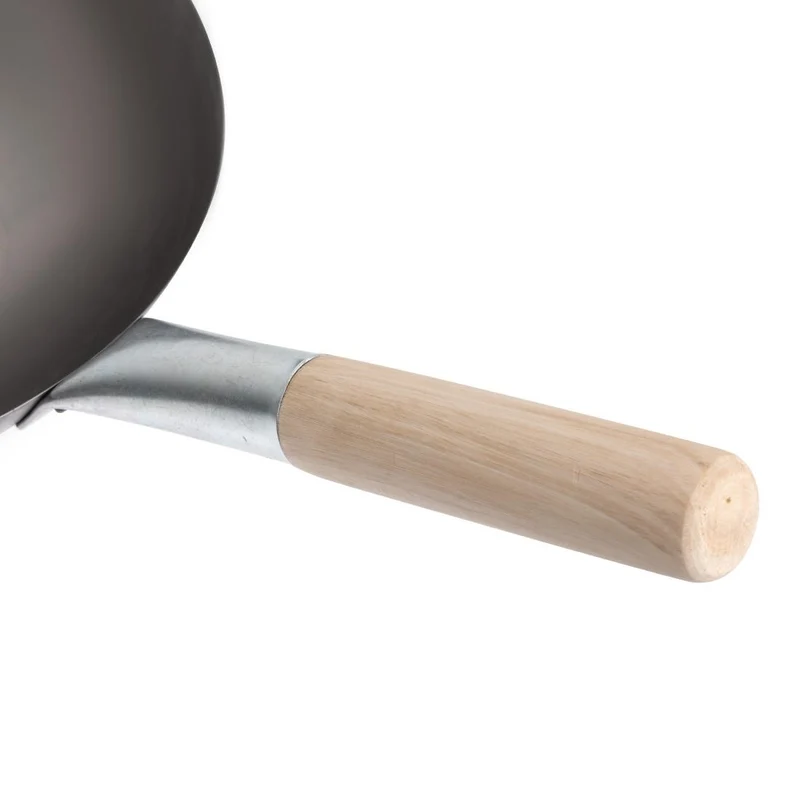 Wok en acier doux Vogue 330mm