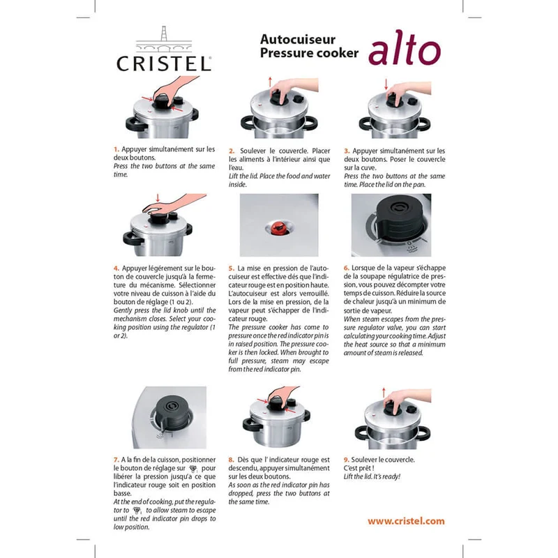 Autocuiseur Alto 9L - CRISTEL