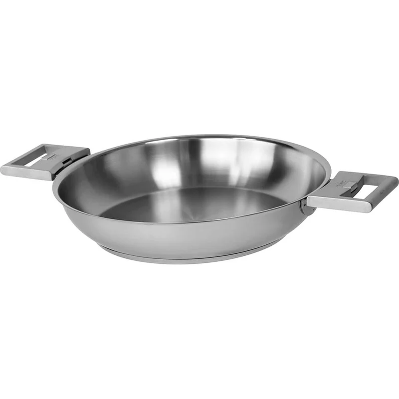 Poêle inox STRATE poignée amovible - CRISTEL