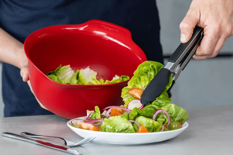 Pince de cuisine Kitchen Aid embout silicone noir