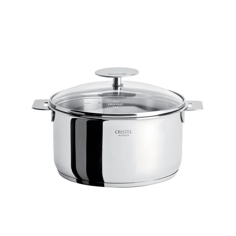 Casserole inox Casteline poignée amovible - CRISTEL