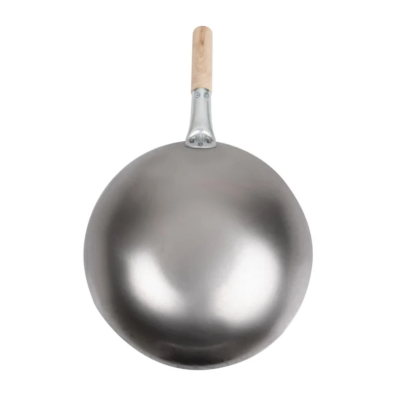Wok conique en acier doux Vogue 356mm