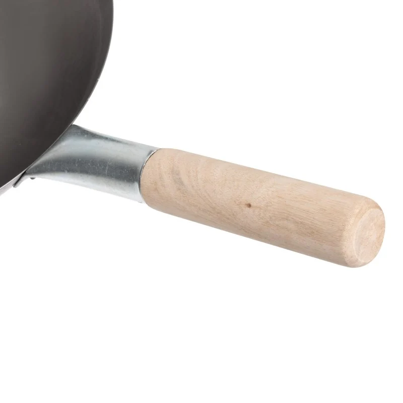 Wok conique en acier doux Vogue 356mm