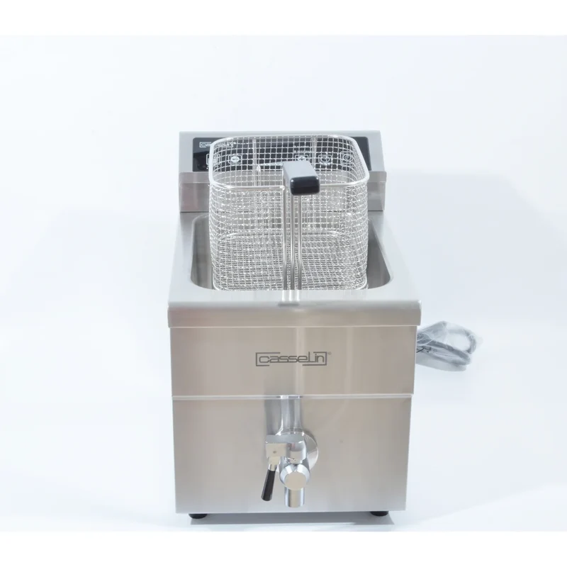 Friteuse à induction Casselin 8 L avec robinet de vidange
