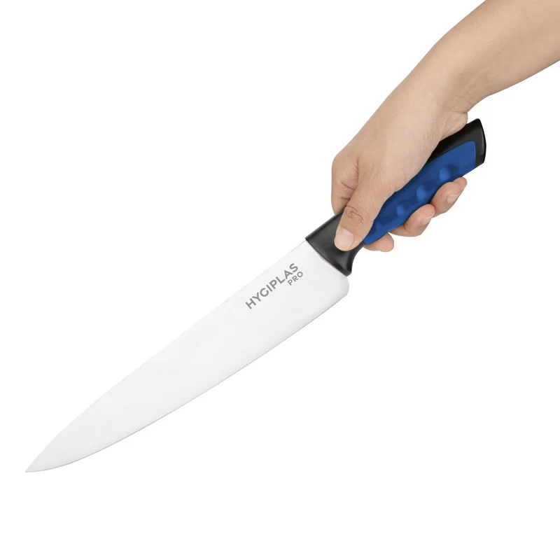 Couteau de cuisine Hygiplas Pro bleu 25cm